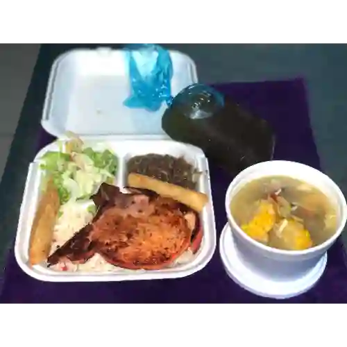 Almuerzo Chuleta Ahumada