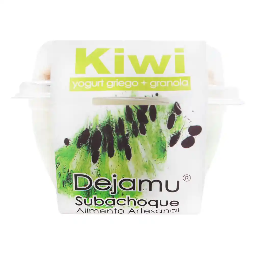 Dejamu Parfait con Salsa de Kiwi y Topping de Granola