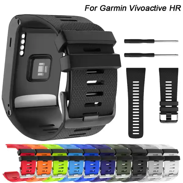 Correa Pulsera Banda Para Garmin Vivoactive hr Negro