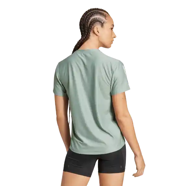 Adidas Camiseta Manga Corta Otr B Tee Correr Mujer Verde Talla L