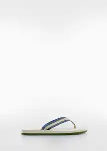 Chanclas Flipflop Beige Talla 42 Hombre Mango
