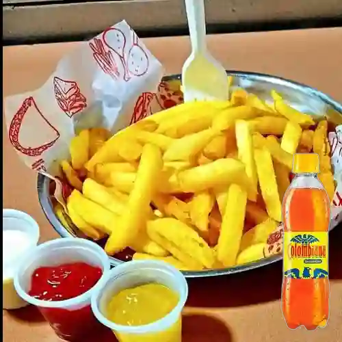 Combo Papas a la Francesa + Colombiana 250 ml