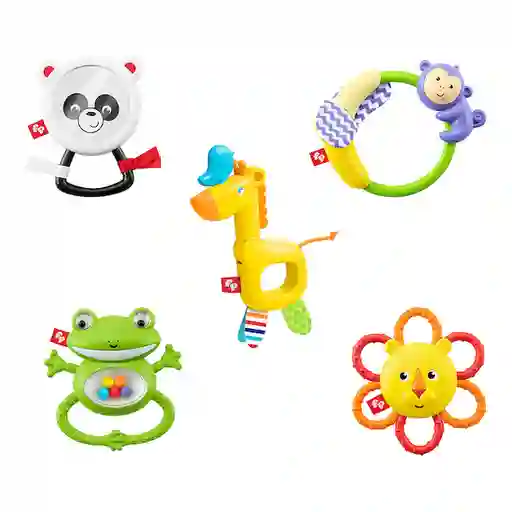 Fisher Price Juego Sonajas Animalitos de la Selva