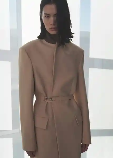 Abrigo Makeup Nude Talla 24 Mujer Mango