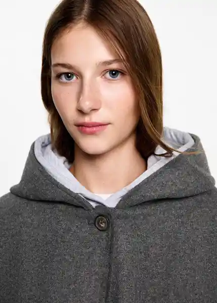 Abrigo Alamar Gris Talla 18 Teen Niñas Mango