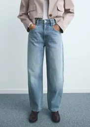 Jean Bet Tejano Medio Talla 36 Mujer Mango