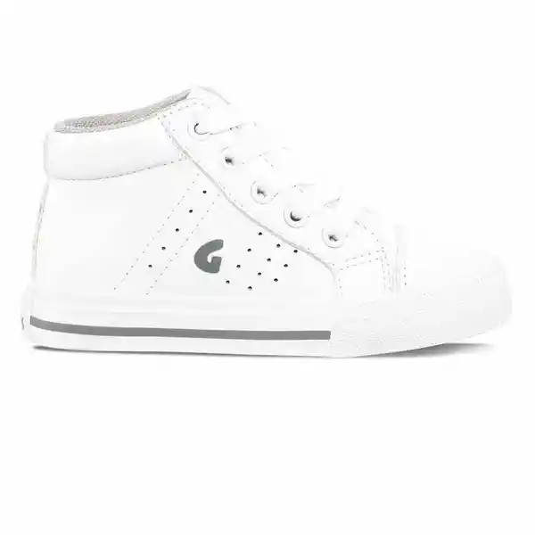 Los Gomosos Tenis Escolar Capra Alto Unisex Blanco Talla 22