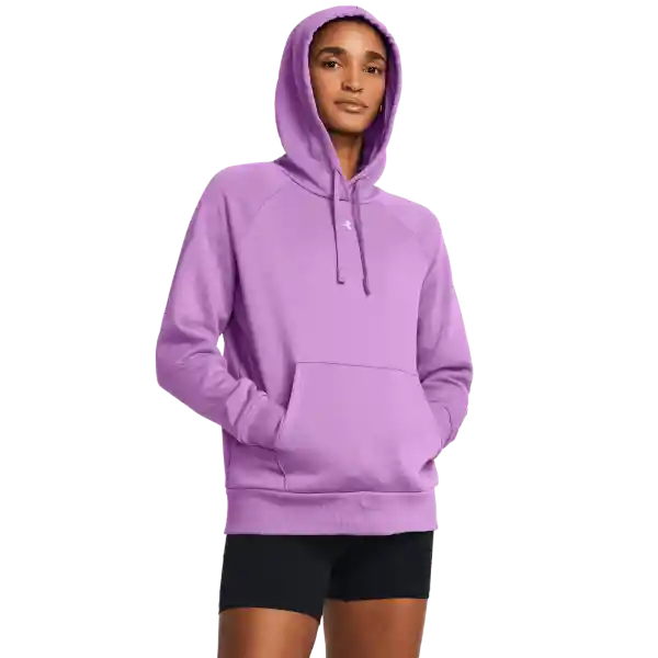 Under Armour Camiseta Fleece Hoodie Mujer Morado SM 1379500-560