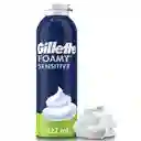 GILLETTE Foamy Sensitive Espuma de Afeitar Ideal para Hombres con Piel Sensible Afeitadas sin Irritación 322 mL