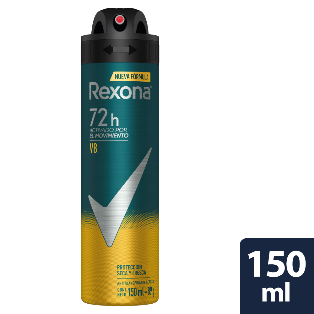 Rexona Desodorante Antitranspirante V8 en Aerosol 150 ml