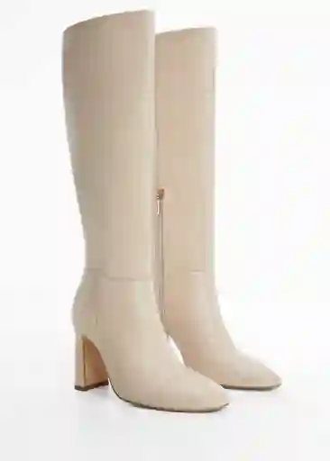 Bota Nebot1 Beige Talla 37 Mujer Mango