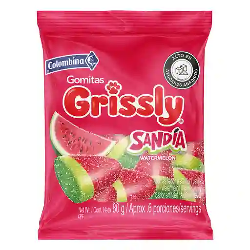 Grissly Gomitas Dulces Sabor a Sandía 