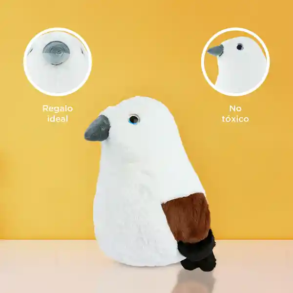 Peluche Pájaro Blanco Serie Miniso