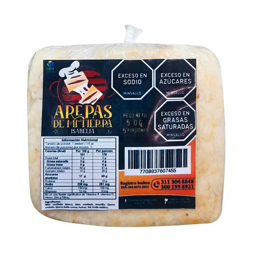 Arepa de Mi Tierra Rellena de Queso