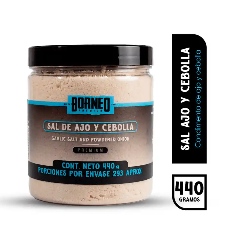 Cond Borneo Sal de Ajo y Cebolla