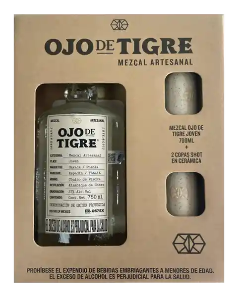 Ojo de Tigre Mezcal + 2 Copas