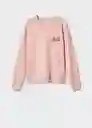 Buzo de Sudadera Gold Rosa Talla 18 Mango Teen Girl Mango