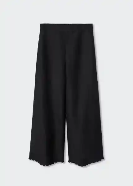 Pantalón Almond-H Negro Talla M Mujer Mango