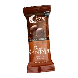 Bombones de Chocolate Sagu Co Chocolate Con Ron (36 Gr)