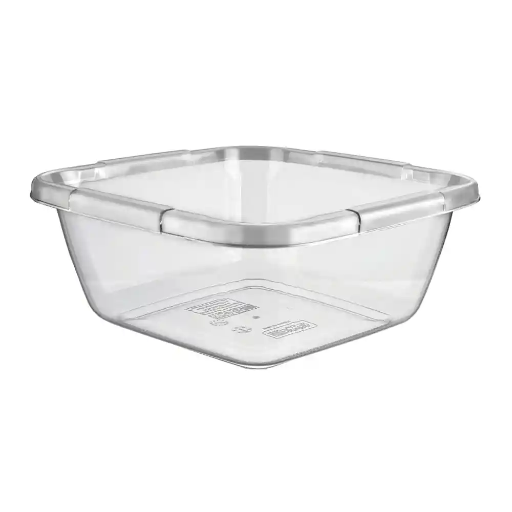 Palangana Cuadrada Color Gris Krea