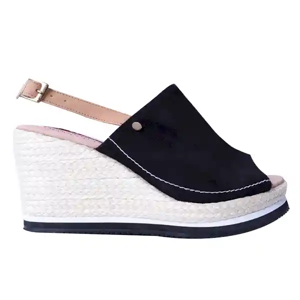 Zapatos Spadrilla Plataforma Ilka Negro 36