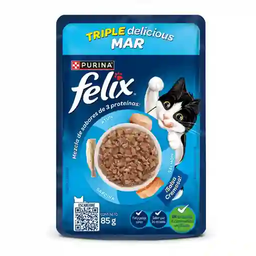Felix Alimento Gato Triple Delicious Mar