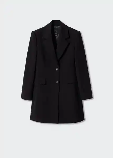 Abrigo Sugus Negro Talla 18 Mujer Mango