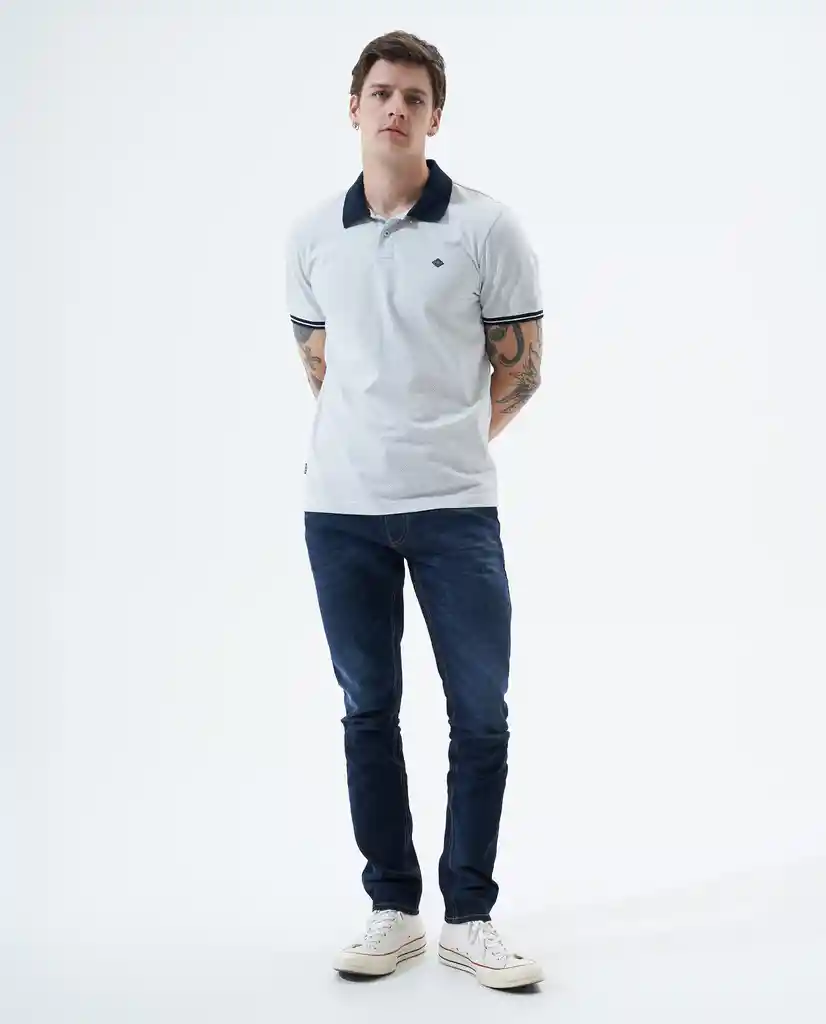 Camisa Polos Hombre Blanco Talla XS 801f005 Americanino