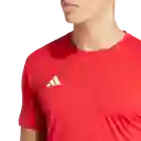Adidas Camiseta Manga Corta Adizero e Correr Rojo Talla S