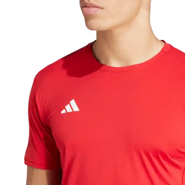 Adidas Camiseta Manga Corta Adizero e Correr Rojo Talla S