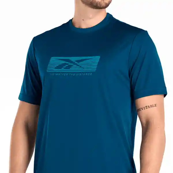 Reebok Camiseta no Matter The Dist Gfx Hombre Azul S 100206056