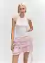 Falda Nube Rosa Palo Talla M Mujer Mango