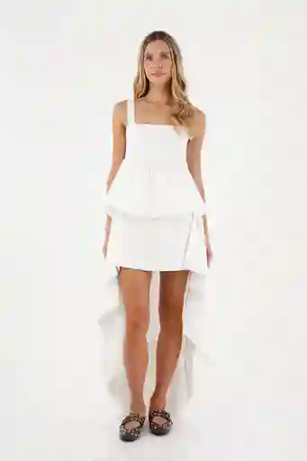 Vestido Largo Luvana Blanco Talla 02 M