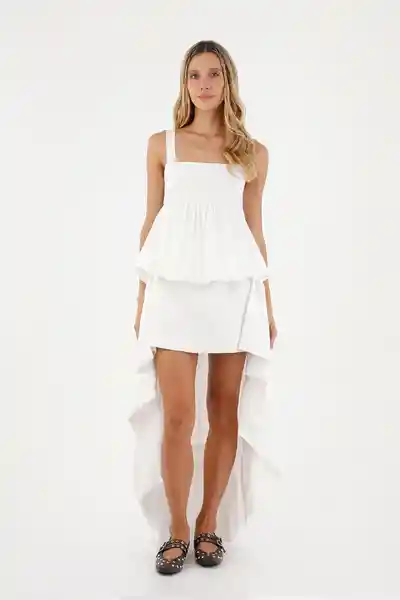 Vestido Largo Luvana Blanco Talla 02 M
