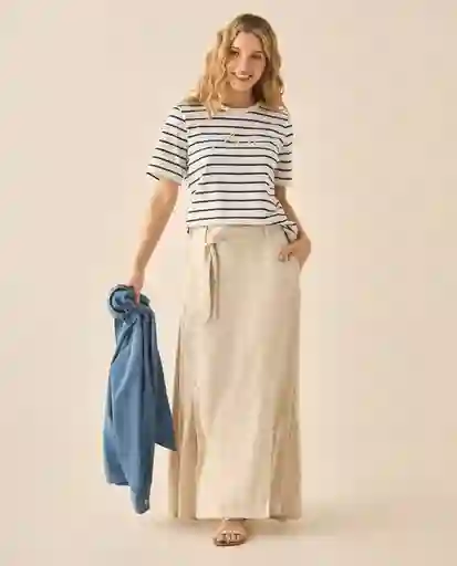 Falda Crudo Nevisca Claro Talla 8 643G004 Esprit