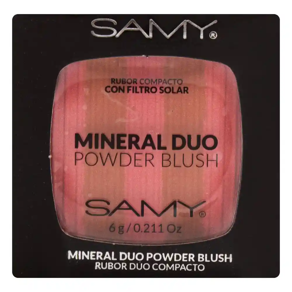 Samy Rubor Compacto Mineral Dúo Powder Blush