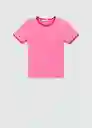 Camiseta Zanic Rosa Talla S Mujer Mango