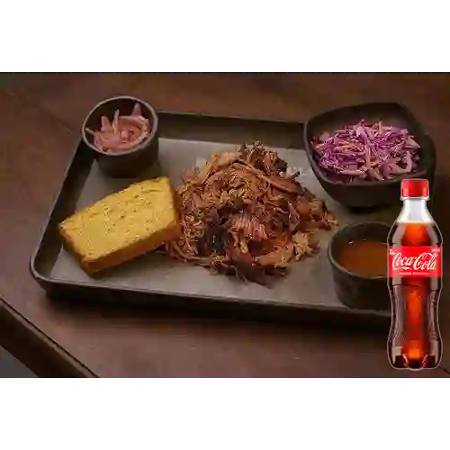 Combo Corte Pulled Pork + Coca Cola Original 400 ml