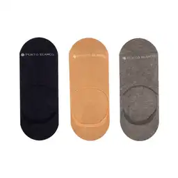 Medias Casual Tipo Baletas Masculino New Marbella X3 Punto Blanco