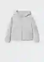 Abrigo Anorak Seller Gris Talla 19 Teen Niñas Mango