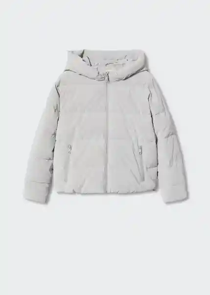 Abrigo Anorak Seller Gris Talla 19 Teen Niñas Mango