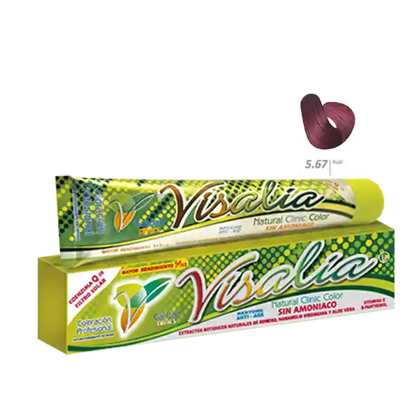 Visalia Tinte Sin Amoniaco Rubí No. 5.67 60 g
