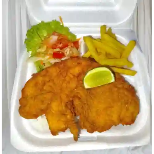 Almuerzo con Chuleta de Pollo