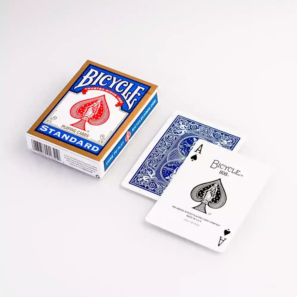 Bicycle Carta Poker Standard Red-blue Cartón Riderback01
