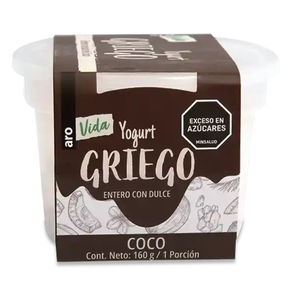 Aro Vida Yogurt Griego Coco