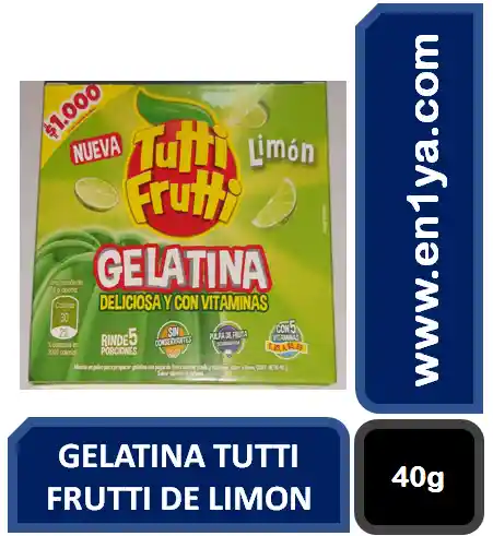 Tutti Gelatina Fruti Limón