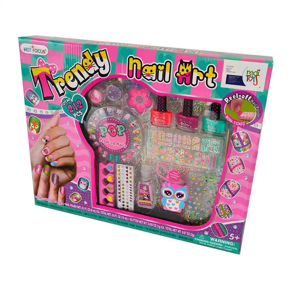 Reditoys Juego Set de Uñas Trendy Art Fh510nr