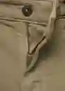 Bermuda Nepto Khaki Talla 42 Hombre Mango
