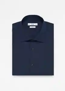 Camisa Emérito Navy Talla M Hombre Mango