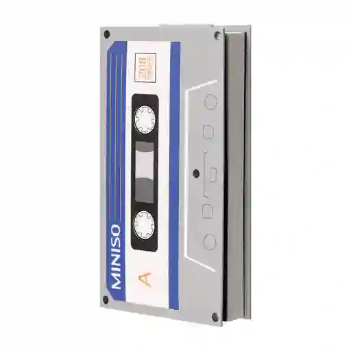 Miniso Libreta Con Diseño de Cassette Gris